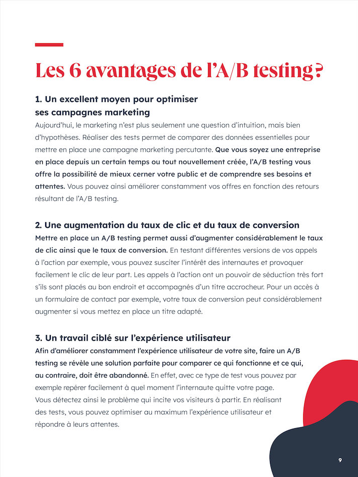 Les 6 avantages de l’A/B testing